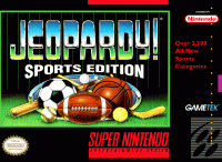 Jeopardy Sports Edition Super Nintendo US box art